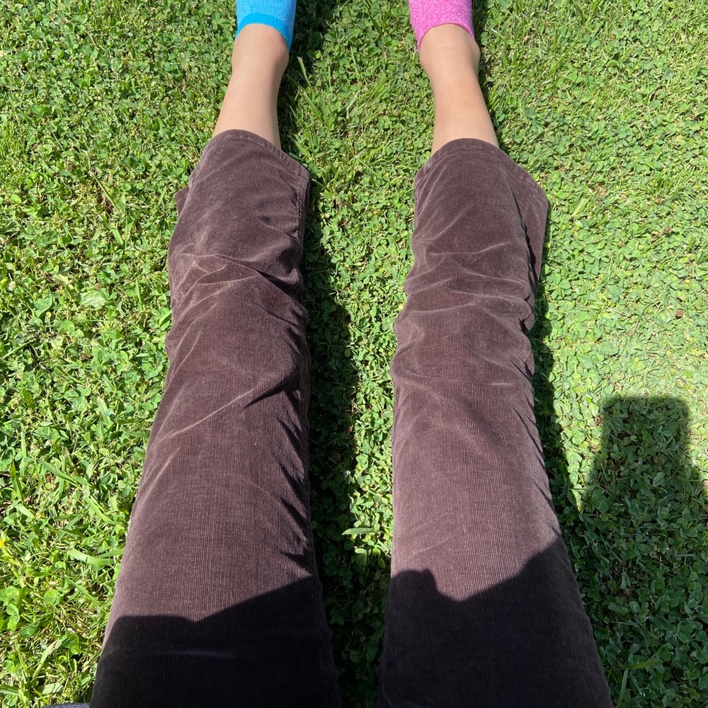 Brown Corduroy Flare Pants
